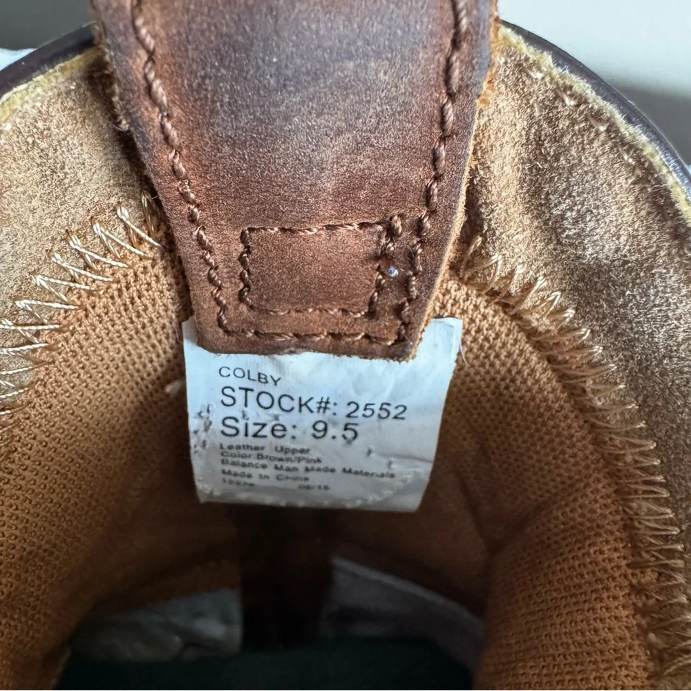 SMOKY Pink Western Cowboy Boots Kids 9.5 - Picture 7 of 7